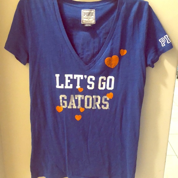 PINK Florida Gators V Neck T-shirt - Picture 1 of 4